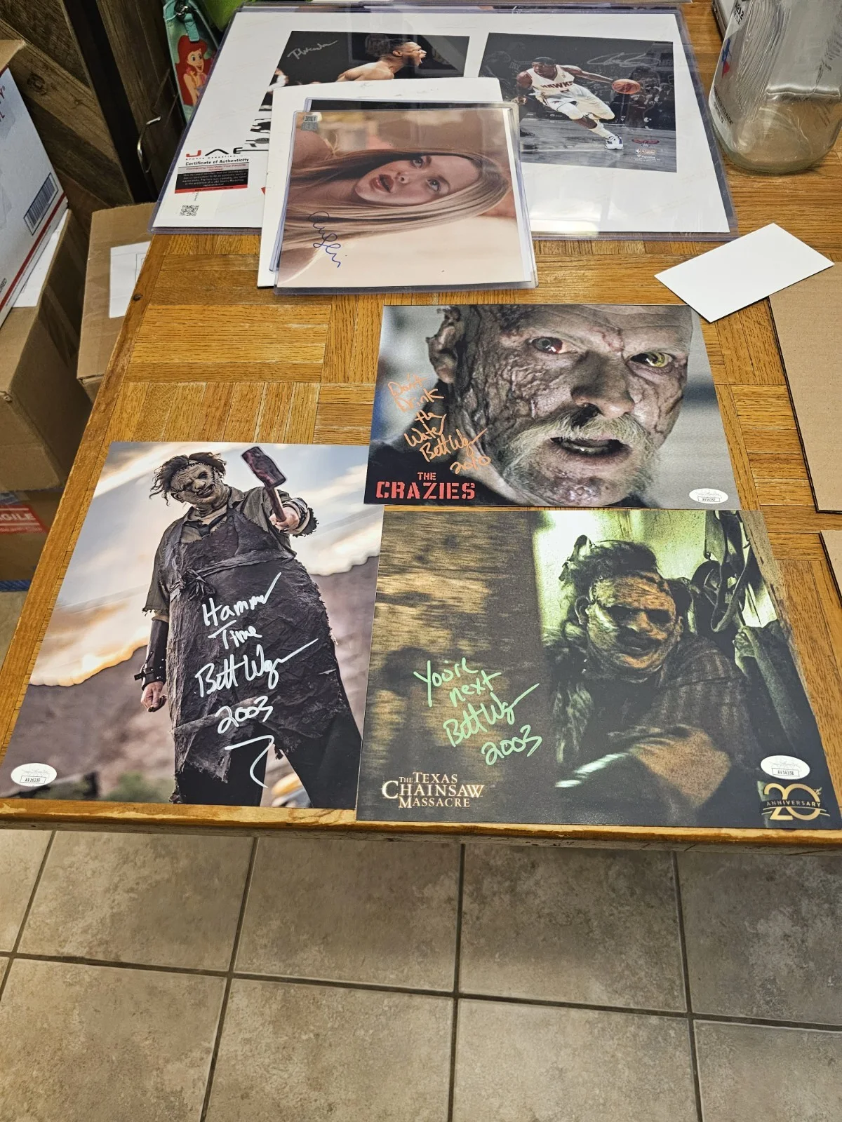 3-Bret Wagner Autographed Photos, Texas Chainsaw Massacre And The Crazies, image 2