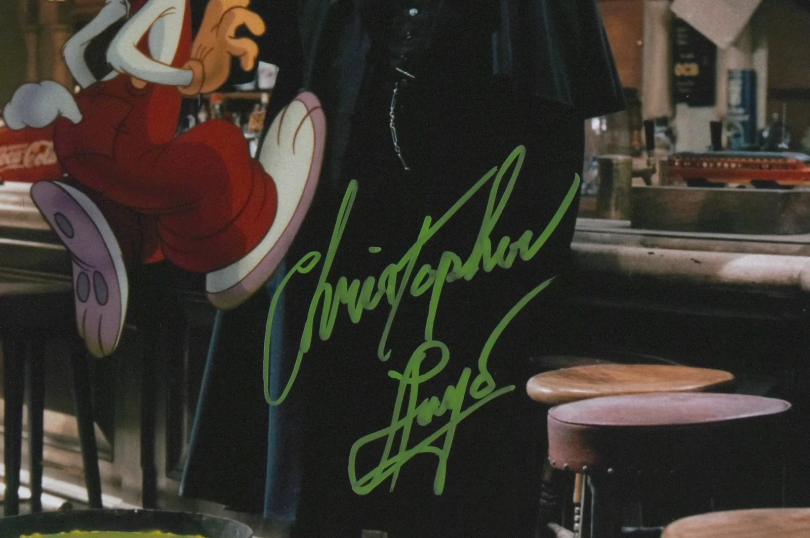 Christopher Lloyd — Christopher Lloyd Autographed 11x14 Judge Doom Photo - JSA W *Green, изображение 2