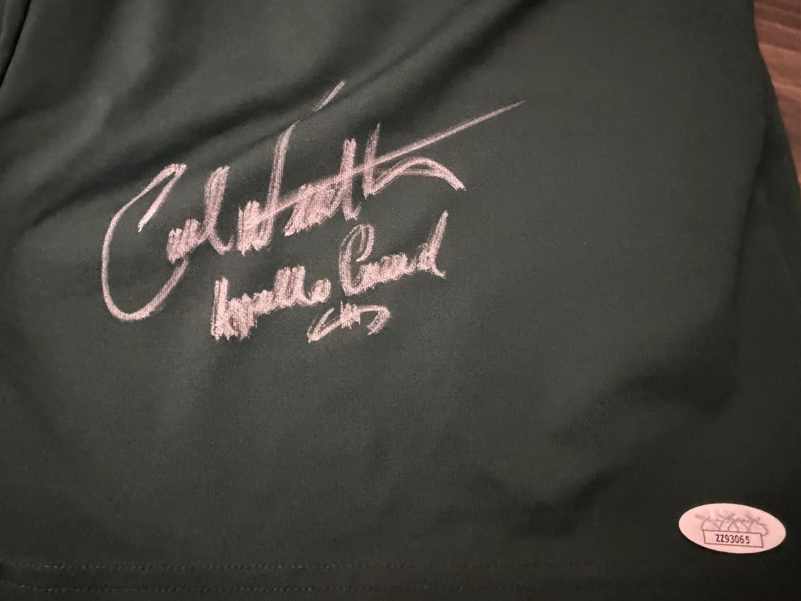 🥊 Carl Weathers Signed Apollo Creed Trunks – “There Is No Tomorrow” - JSA, image 4