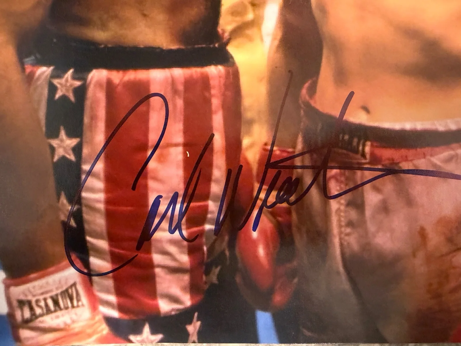 All Weathers — Carl Weathers autographed Rocky 14x11 Photo JSA Certification, image 3