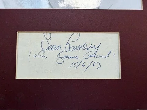 RAREST EVER SEAN CONNERY 007 JAMES BOND SIGNED AUTOGRAPH 1963 WITH J. BOND ADDI., изображение 2