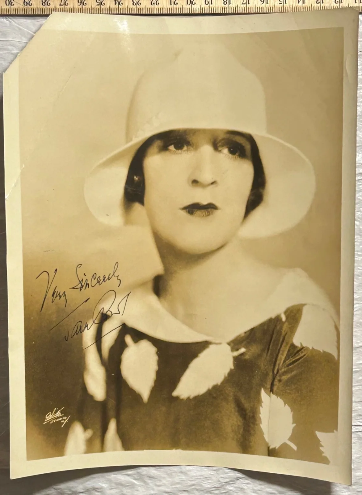 JANE COWL—SIGNED PHOTO—Stage+Film Writer+Star—Coward•T Wilder•Sherwood•Kaufman, изображение 2