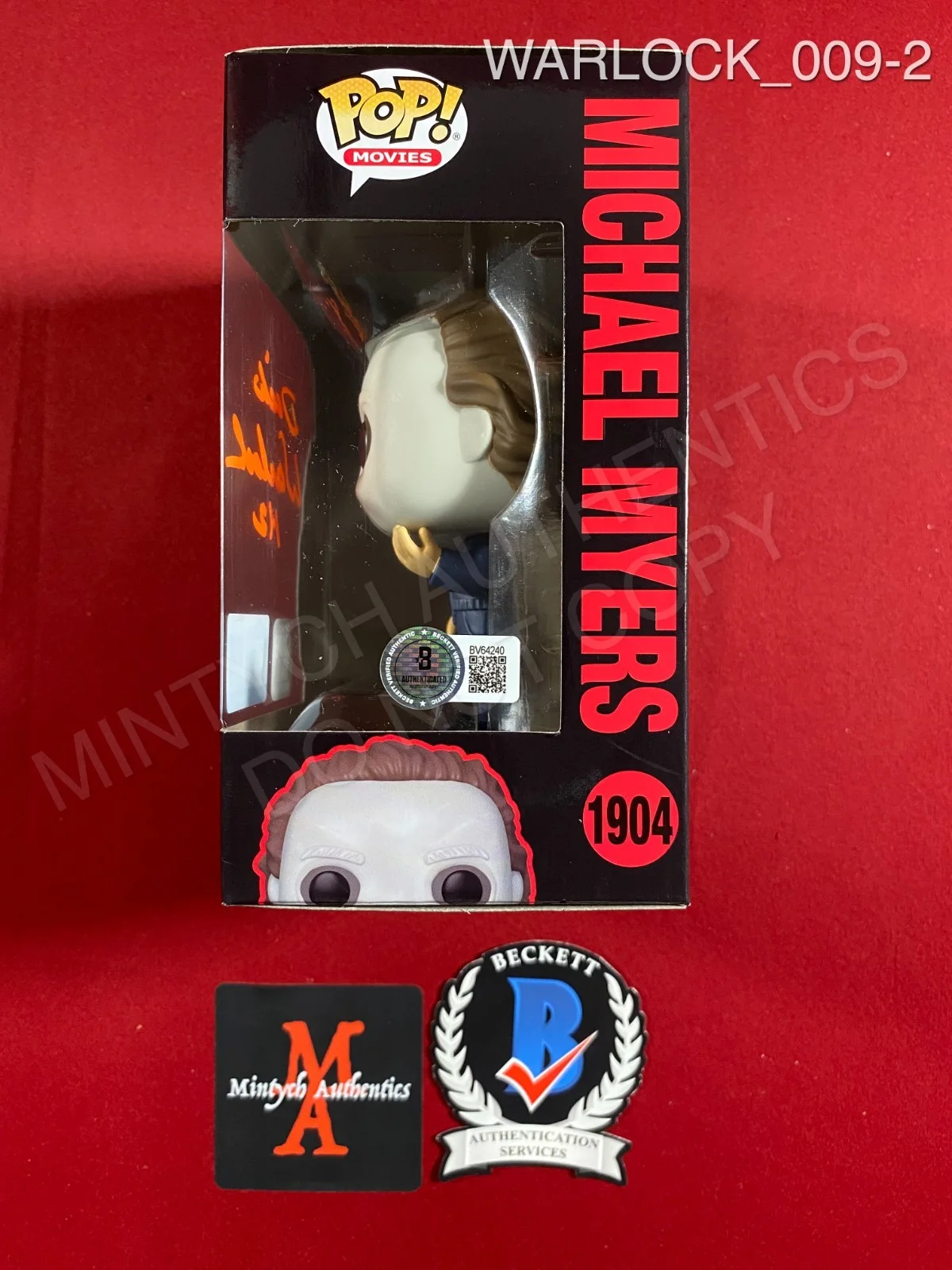 Dick Warlock — Dick Warlock signed Halloween 2 Michael Myers Funko Pop #1904 Beckett COA, изображение 2