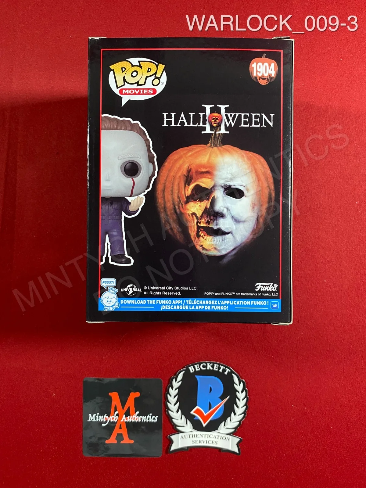 Dick Warlock — Dick Warlock signed Halloween 2 Michael Myers Funko Pop #1904 Beckett COA, изображение 3