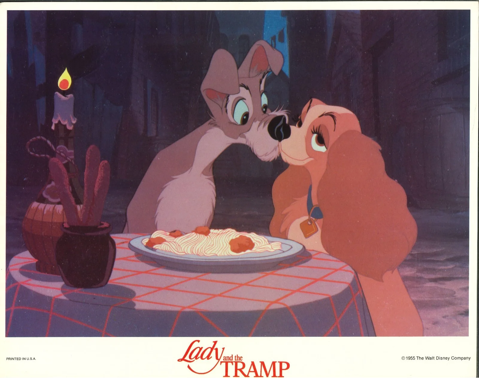 Lady and the Tramp 8x ORIGINAL US Lobby Cards Walt Disney RERELEASE, изображение 2