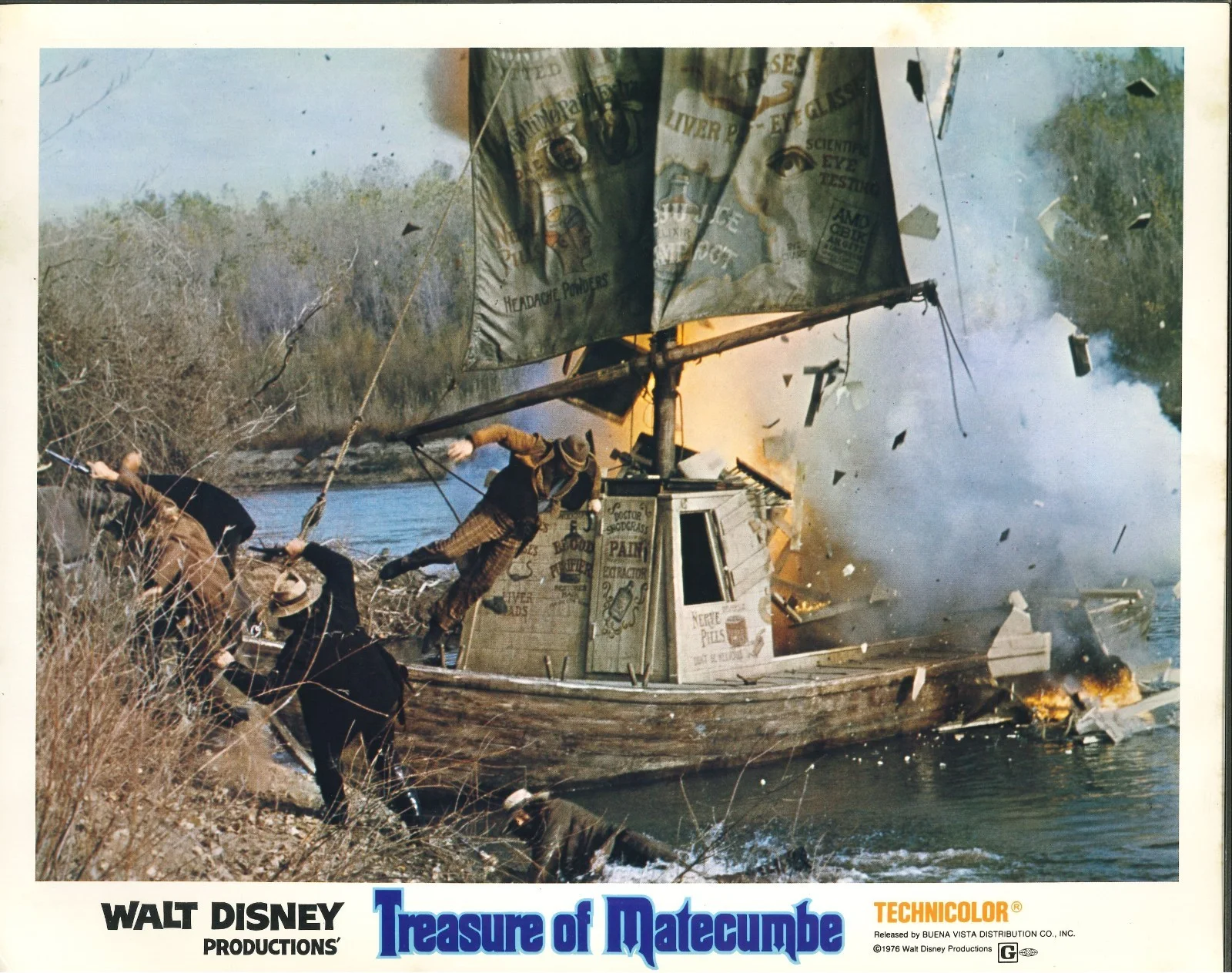 Treasure of Matecumbe 8x ORIGINAL US Lobby Cards Disney 1976, изображение 3