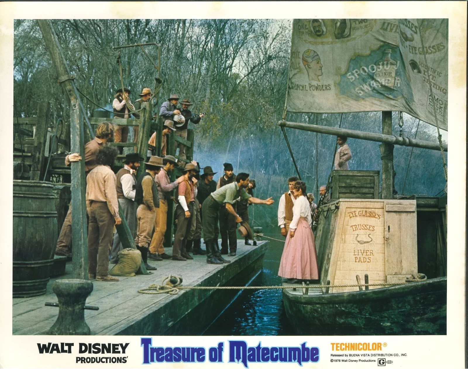 Treasure of Matecumbe 8x ORIGINAL US Lobby Cards Disney 1976, изображение 4