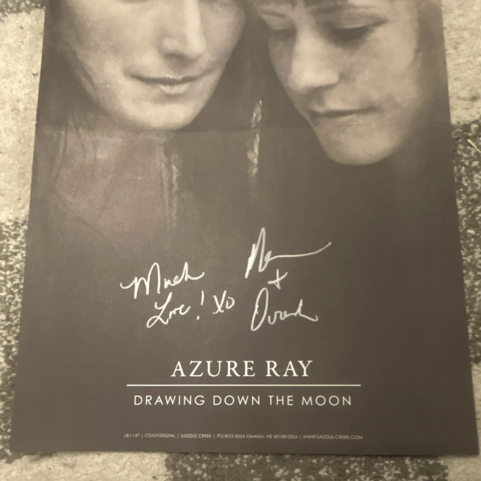 Azure Ray Drawing Down The Moon Original Signed Music Poster, image 2