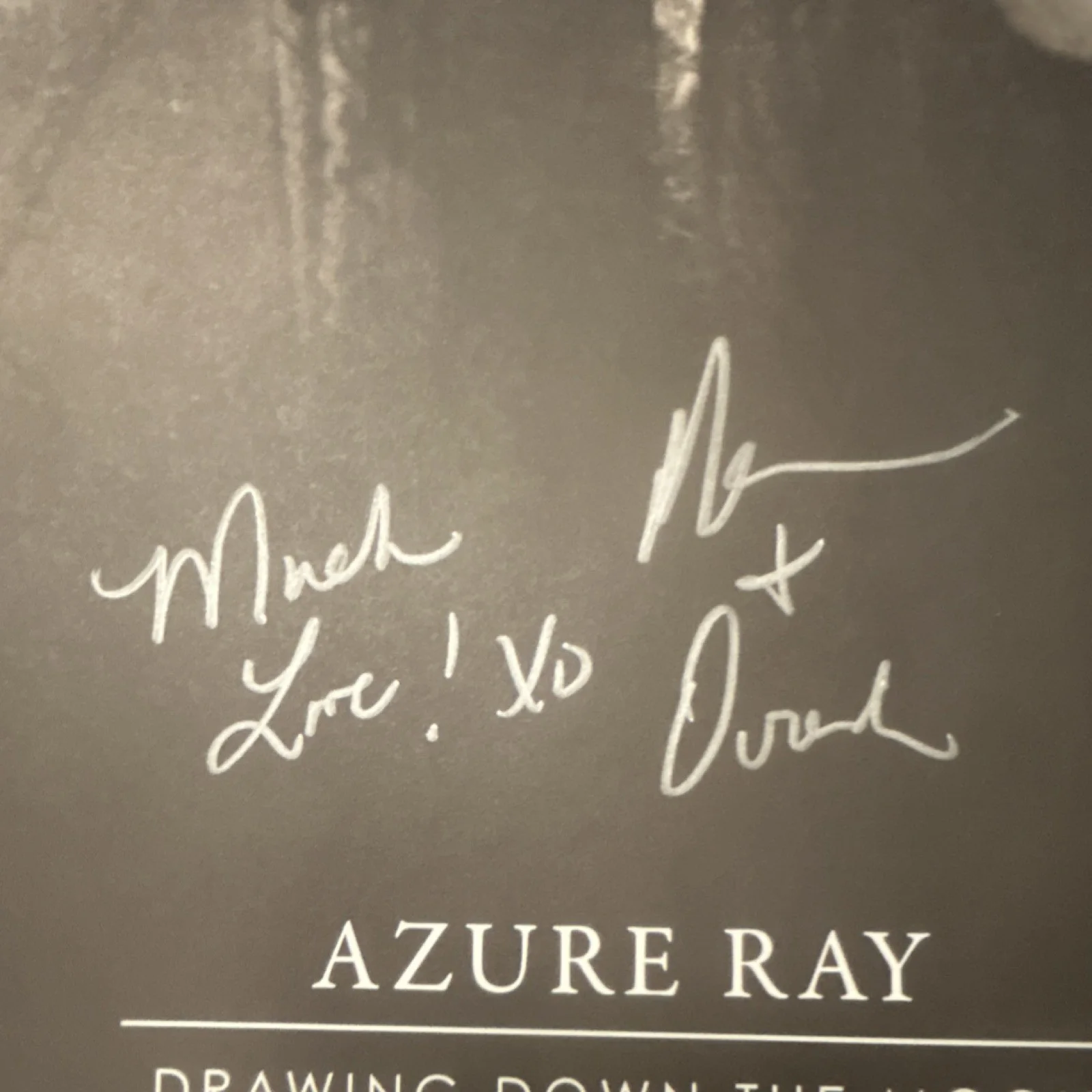 Azure Ray Drawing Down The Moon Original Signed Music Poster, image 4
