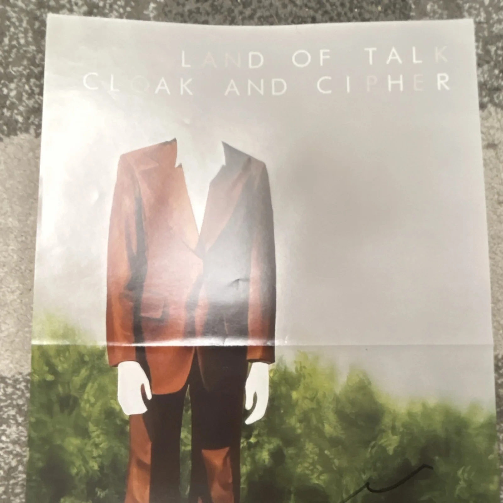 Land of Talk Cloak and Cipher Original Signed Autographed Music Poster, image 2