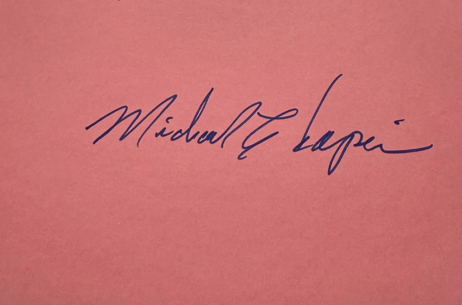 Michael Chapin — MICHAEL CHAPIN Signed Autographed 4x6 INDEX CARD It's a Wonderful Life BACKLASH, изображение 3