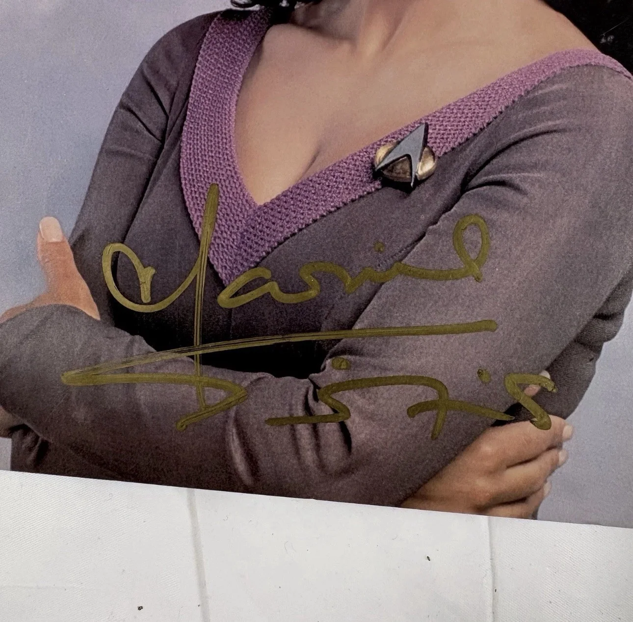 Marina Sirtis Signed 8x10 Photo Star Trek TNG Deanna Troi Autograph, изображение 5