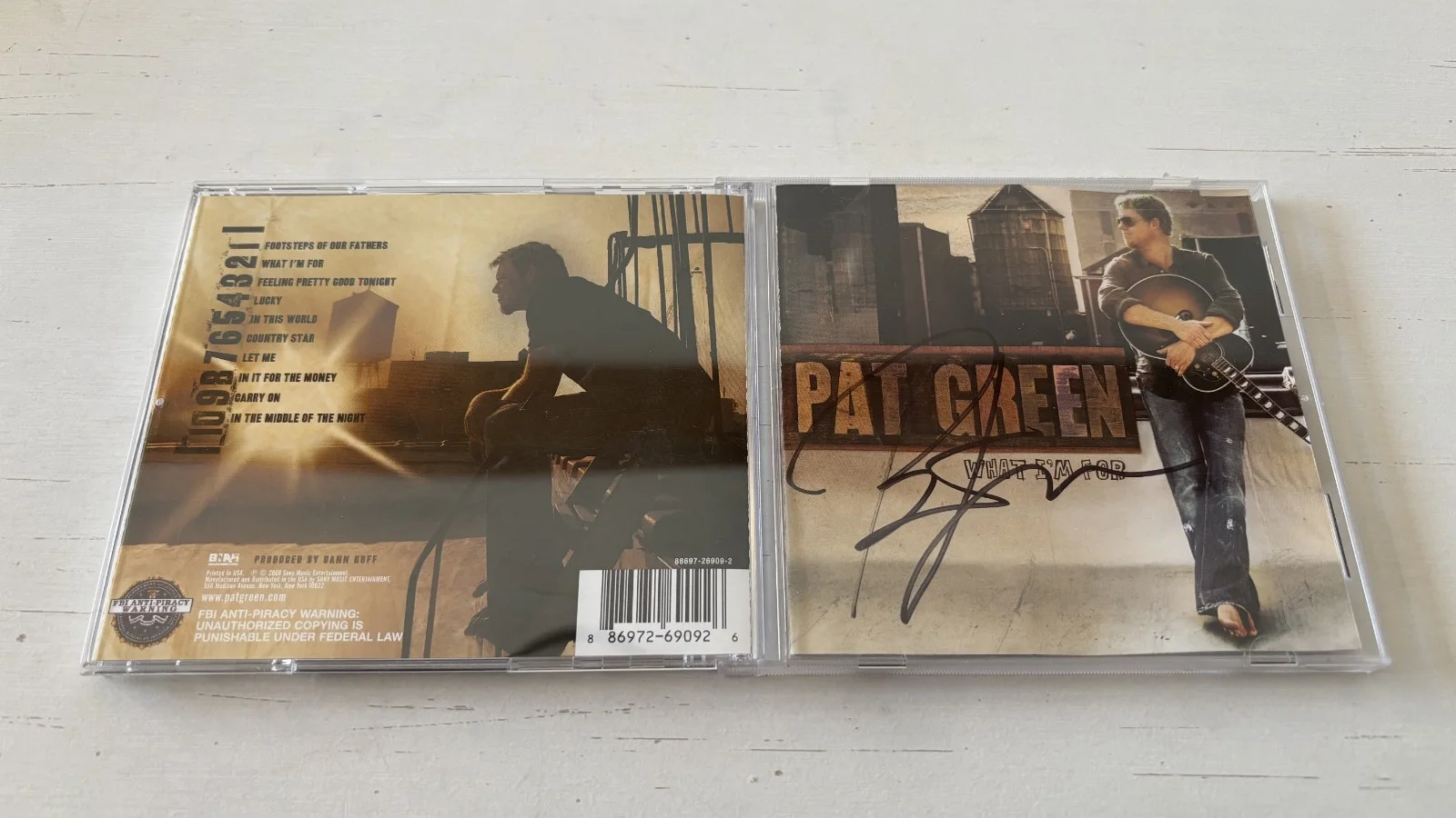 PAT GREEN Autographed Signed "WHAT I’M FOR" CD, image 2