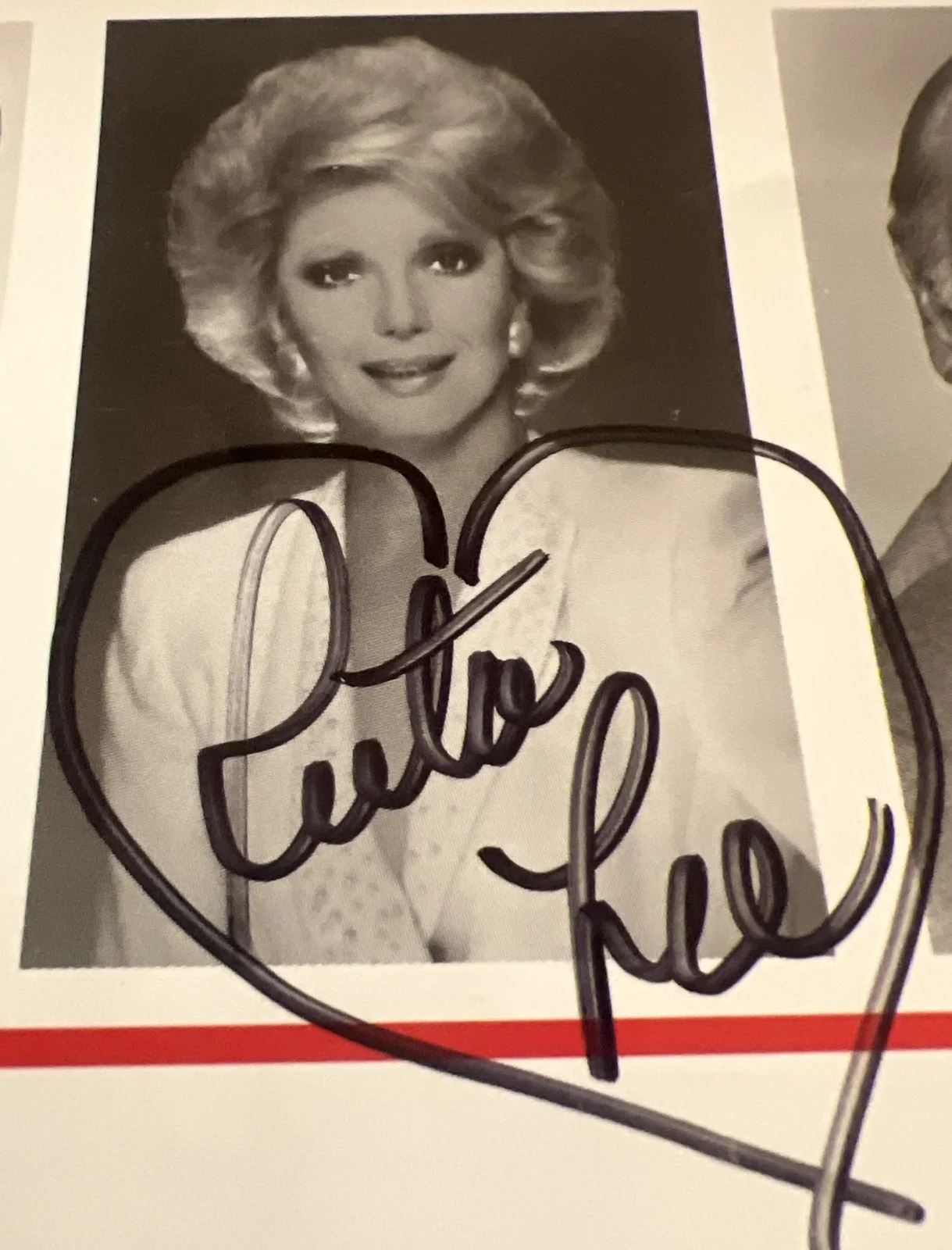 Ruta Lee — Ruta Lee Authentic Hand Signed Autograph From The Knoxville Festival May of 2000, изображение 2