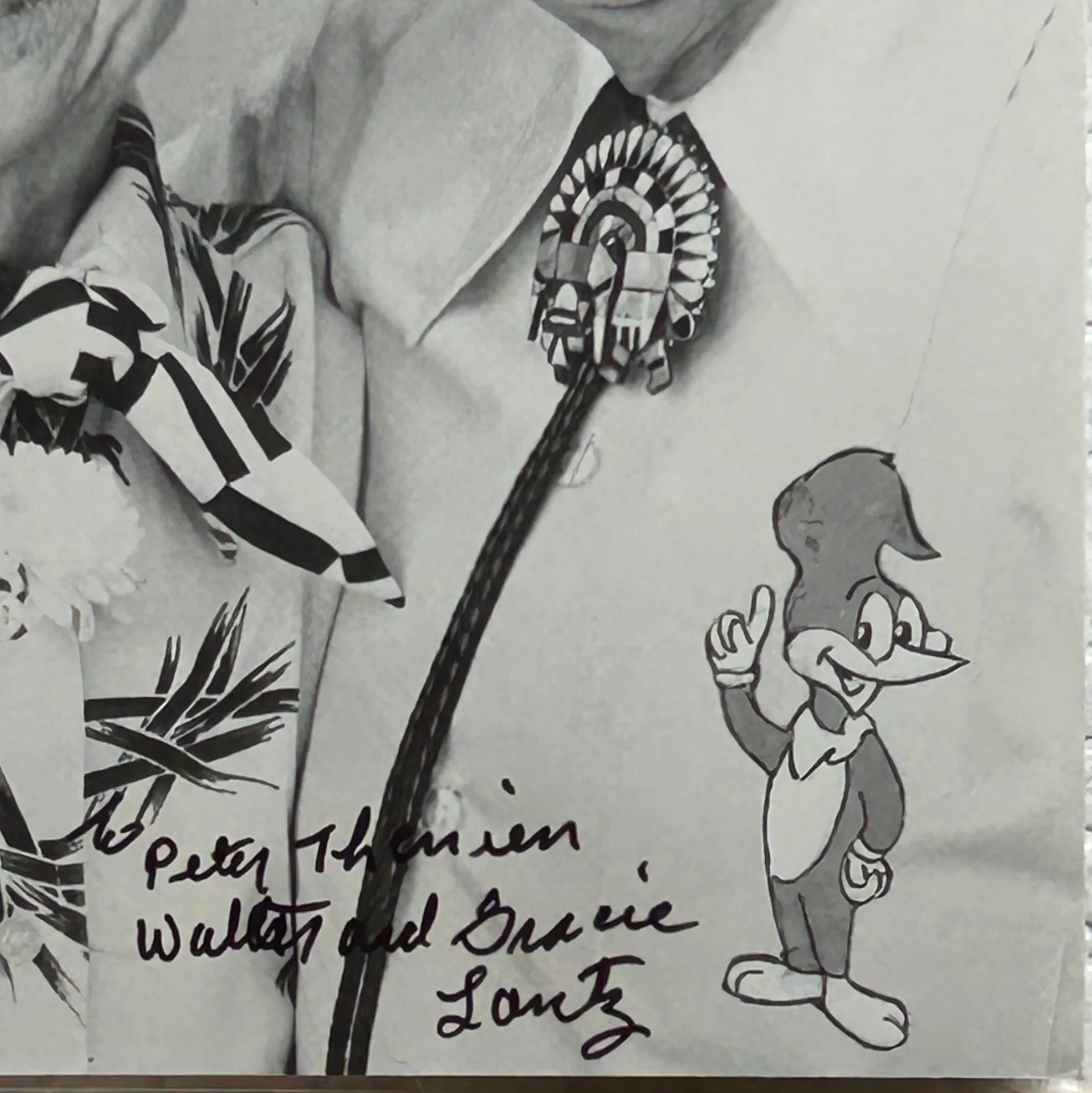 WALTER LANTZ+GRACE STAFFORD—SIGNED PHOTO—Woody Woodpecker Creator+Voice, изображение 2