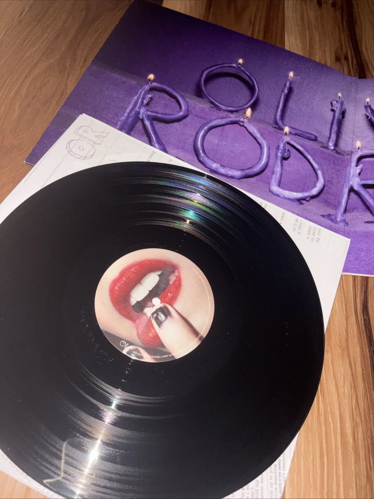 Olivia Rodrigo Signed Autograph Signature Vinyl Record, image 2