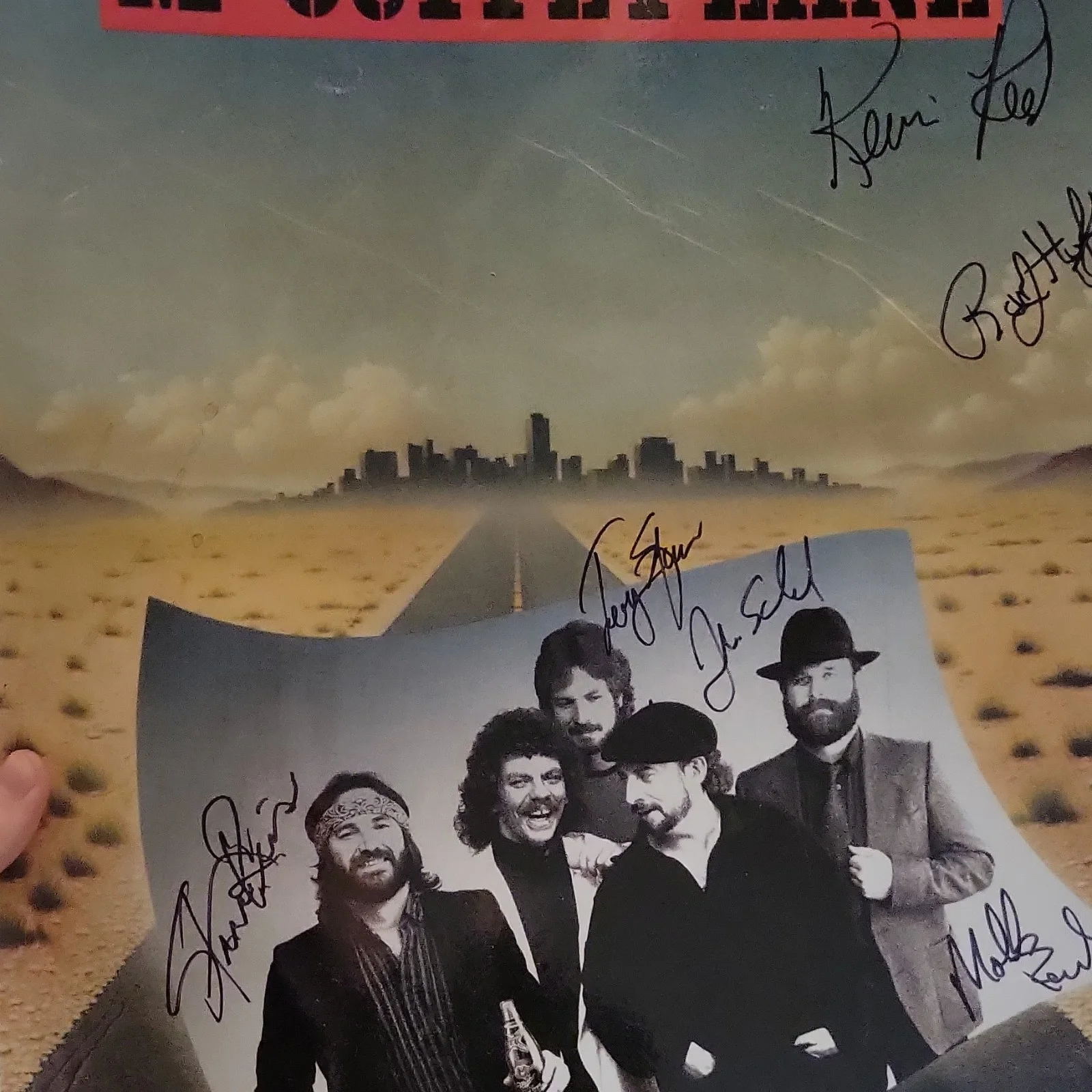 McGuffey Lane Original Autographed Music 1970s Photograph Poster with Signatures, изображение 5