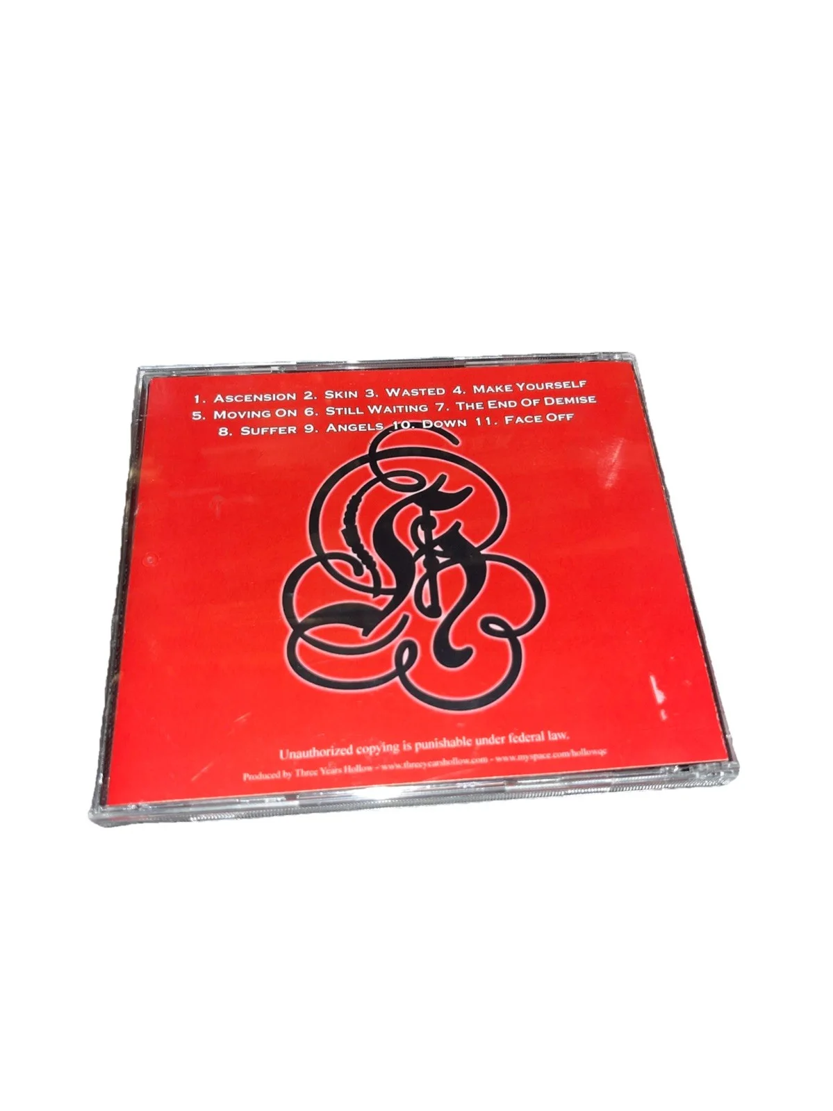 Three Years Hollow - Ascension (CD, 2008) SIGNED AUTOGRAPH Nu Metal Rare 3, image 2