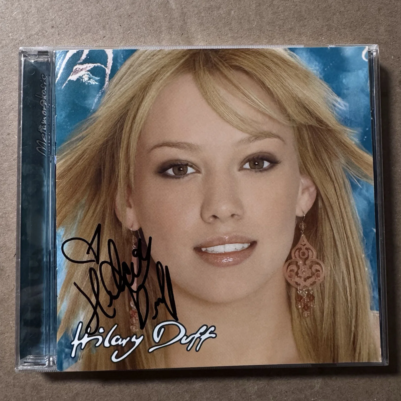 Hilary Duff Metamorphosis Signed Autograph Autographed CD Beckett BAS Lizzie, image 2