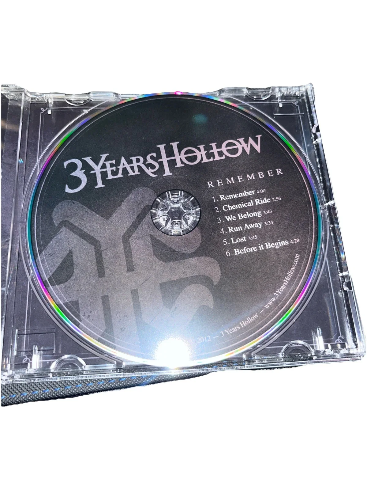 3 Years Hollow - Remember (CD, 2012) Signed Autograph Nu Metal RARE, image 3