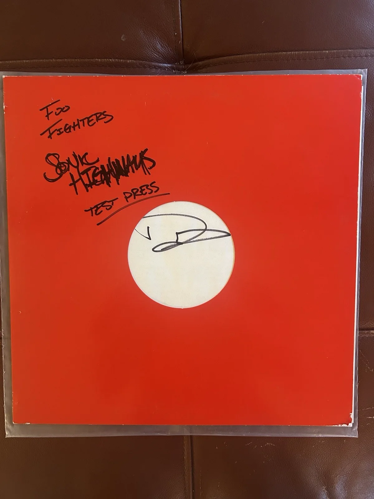 Foo Fighters Autographed Sonic Highways Test Pressing LP, image 3
