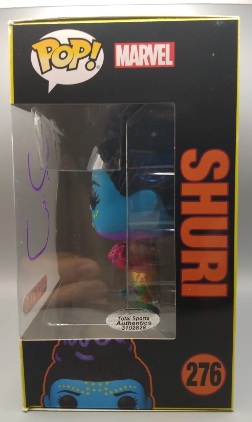 Letitia Wright — Letitia Wright Signed Autographed Shuri #276 Funko Pop COA #3102828 AUTO, image 3