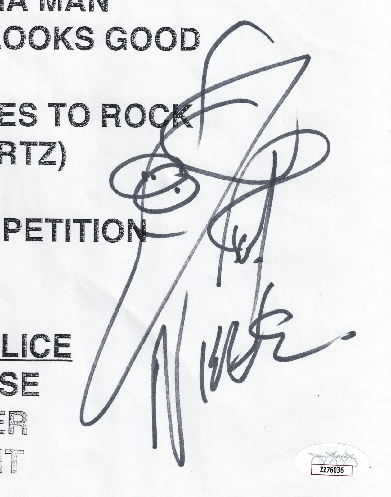 Cheap Trick Signed Setlist 8/11/21 Costa Mesa JSA Authenticated Autographs, image 4