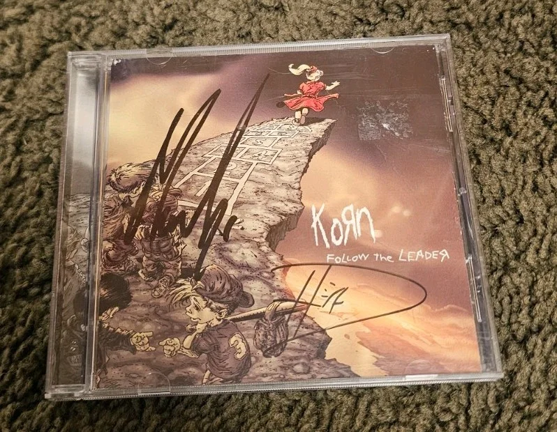 Korn - Follow The Leader SIGNED AUTOGRAPH CD! MUNKY! HEAD! RARE!, изображение 2