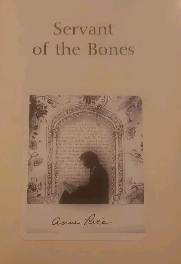 1996 Servant of the Bones by Anne Rice With Signed Bookplate Paperback, image 2