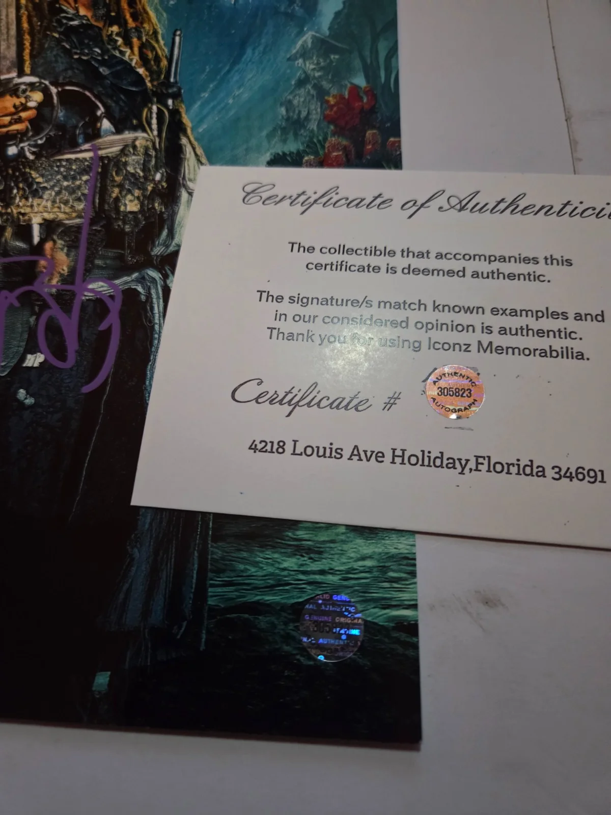 johnny depp — JOHNNY DEPP signed "Pirates of the Caribbean" 8.5 x 12 photo coa/holo FREE S/H, изображение 3