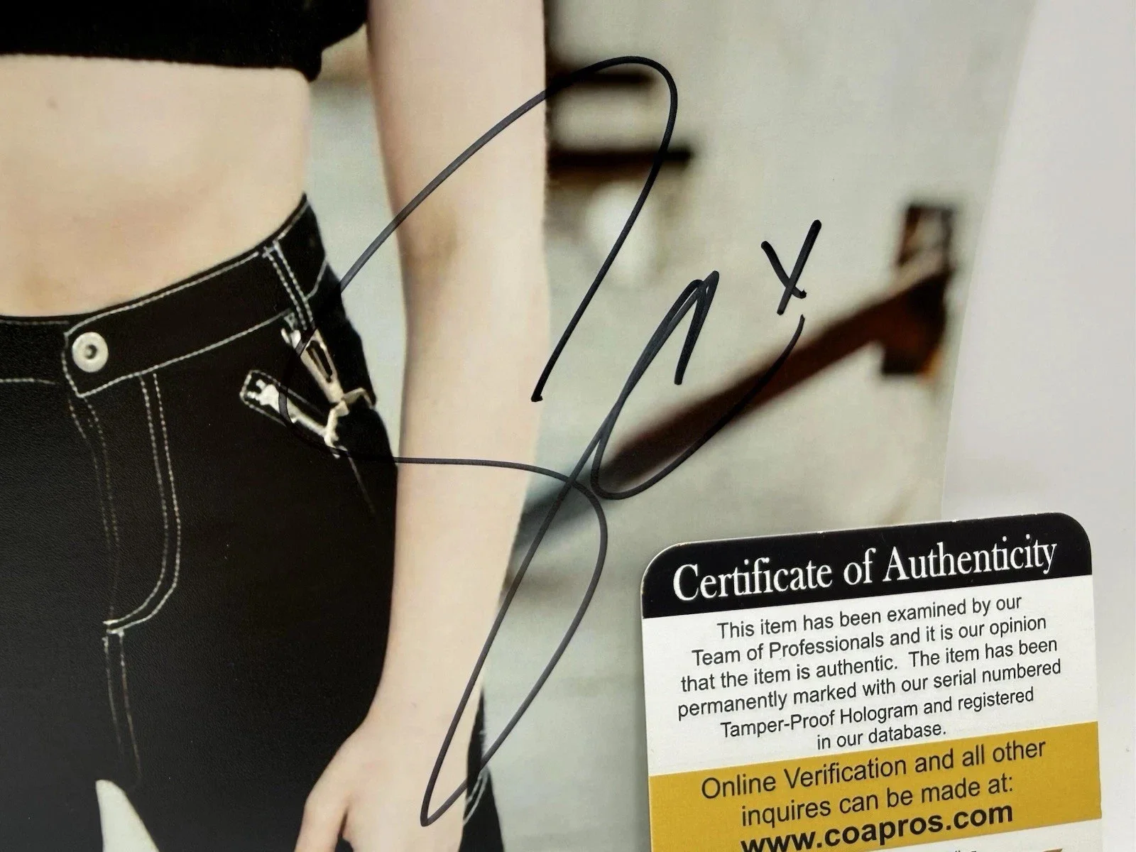 SABRINA CARPENTER Signed 8x10 glossy Photo PCC coa SEXY HOT, image 2