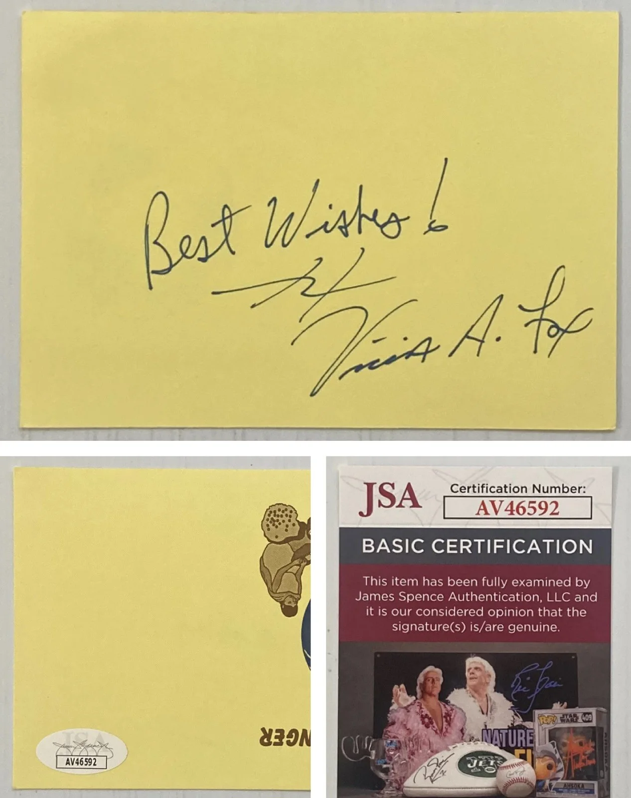 Vivica A. Fox — Independence Day Vivica A Fox Signed Autograph 3.5x5 Card - JSA Cert - FREE S&H!