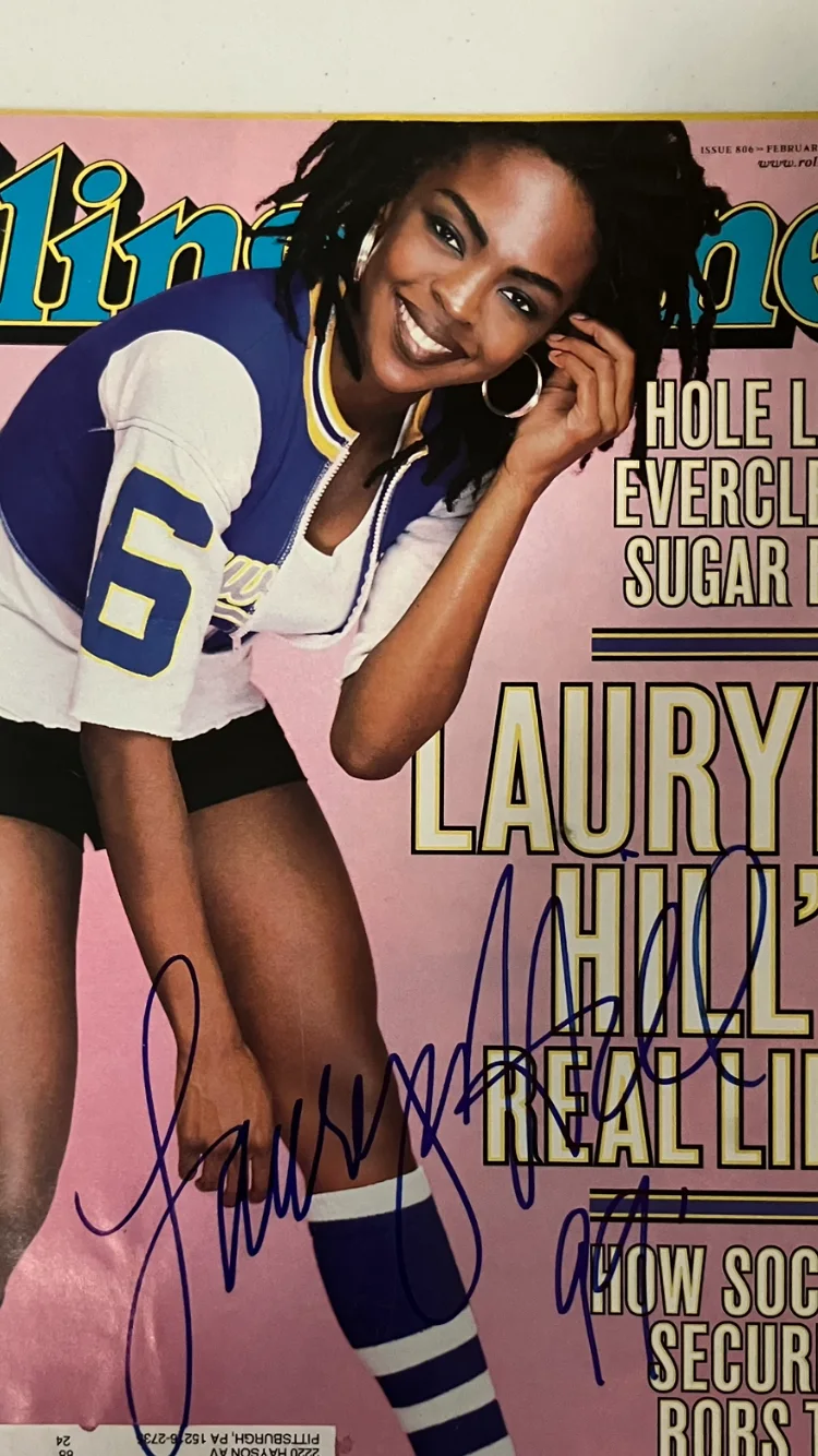 LAURYN HILL SIGNED/AUTOGRAPHED ROLLING STONE MAGAZINE WITH COA, image 2
