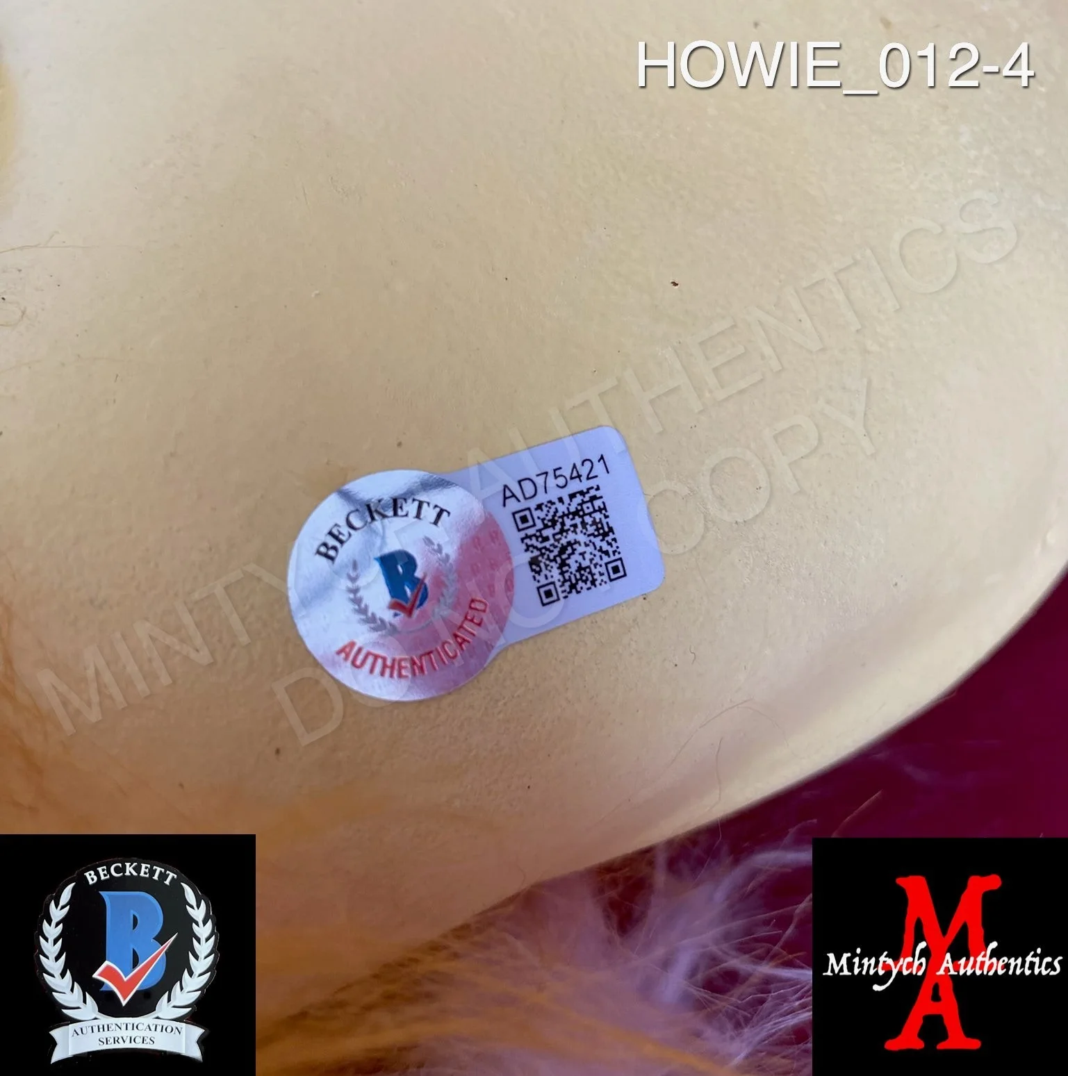 Howie Mandel — Howie Mandel signed Trick or Treat Studios full head Gizmo mask Gremlins Beckett, изображение 4