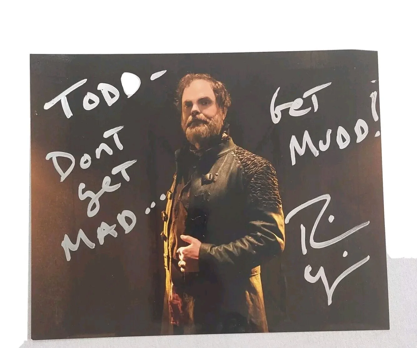 Rainn Wilson — Rainn Wilson Signed 8x10 Photo Star Trek Harry Mudd “Don’t Get Mad Get Mudd” Aut