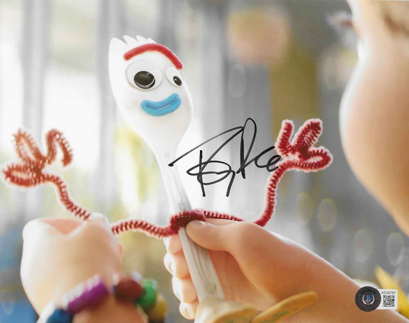Tony Hale — Tony Hale Disney Toy Story 4 Forky Signed 8x10 Photo Autographed BAS 787