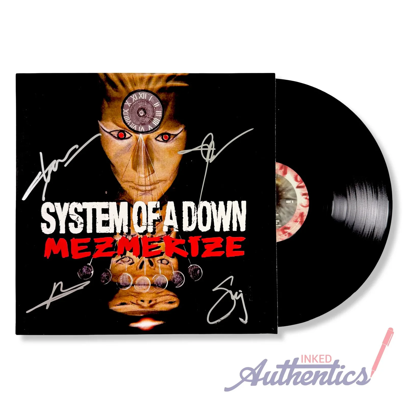 System of a Down Signed Autographed Vinyl LP “Mezmerize” PSA/DNA Authenticated, image 2