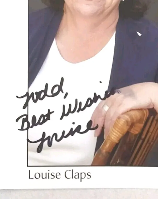 Louise Claps — Louise Claps signed 8x10 photo personalized to Todd Star Trek DS9 Boston Legal, изображение 4