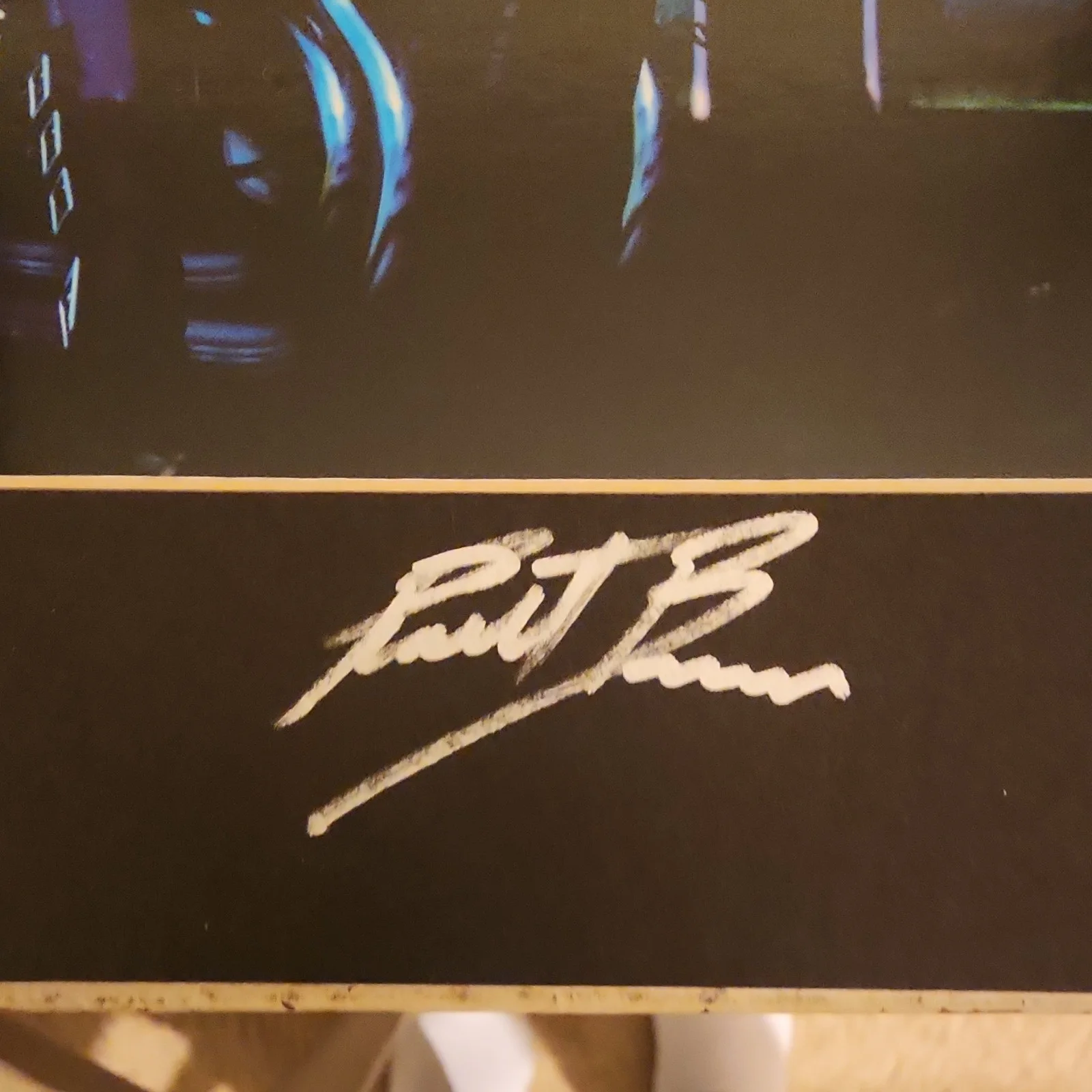 Pat B — Ghost Rider Autographed Photograph Pat B Flaming Skull Motorcycle Scene Original, изображение 2