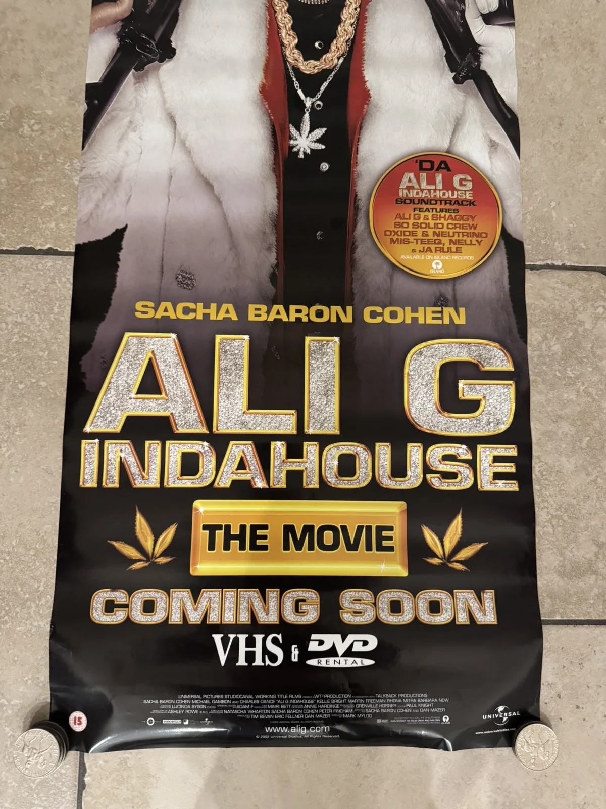 Ali G indahouse door panel 2002 Promo Video Shop Movie Poster, изображение 3
