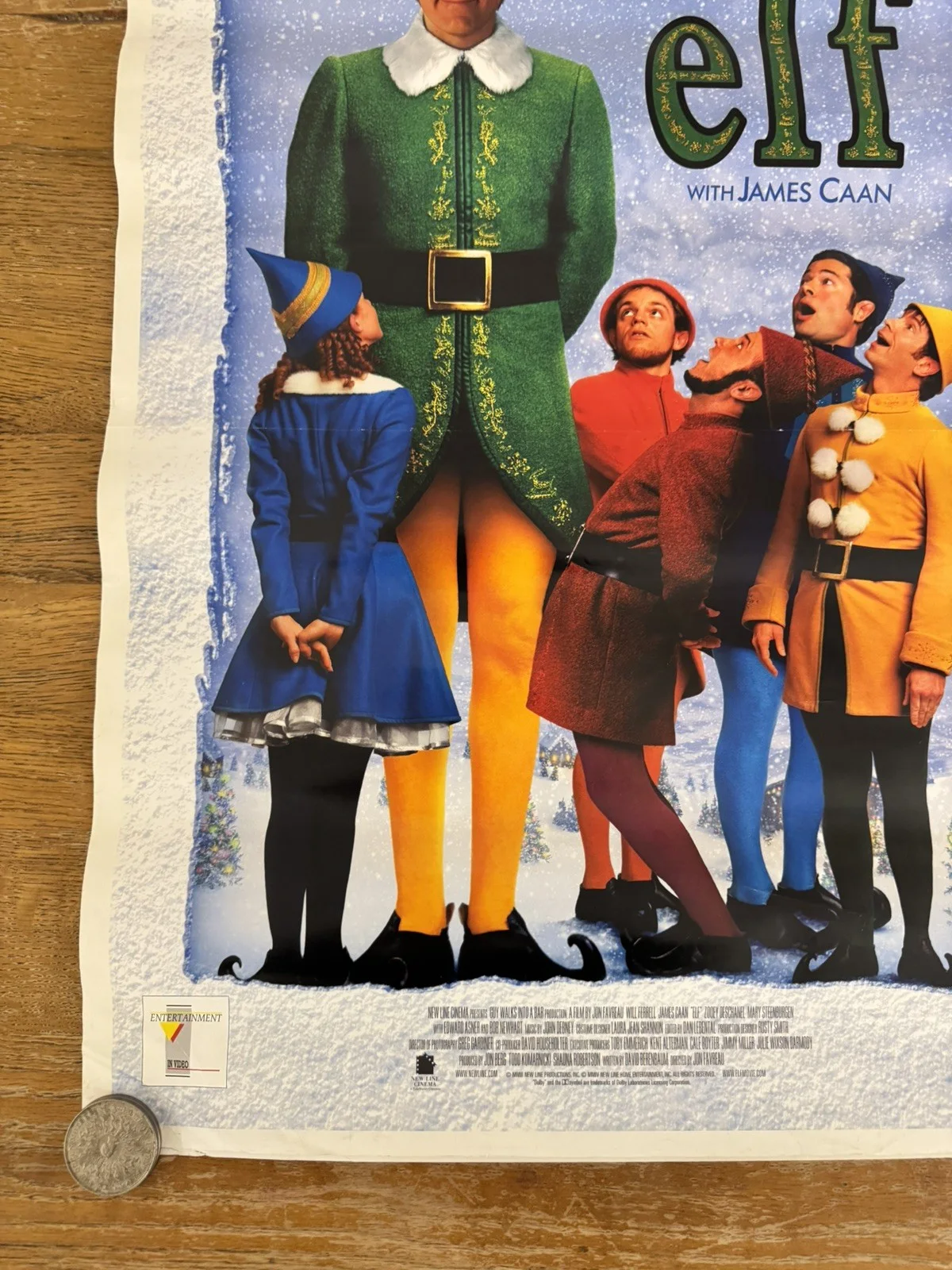 Elf 2003 Promo Video Shop Movie Poster very rare version, изображение 4