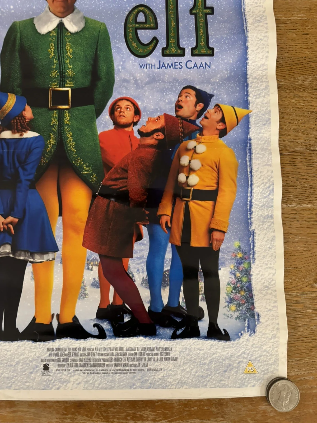 Elf 2003 Promo Video Shop Movie Poster very rare version, изображение 5
