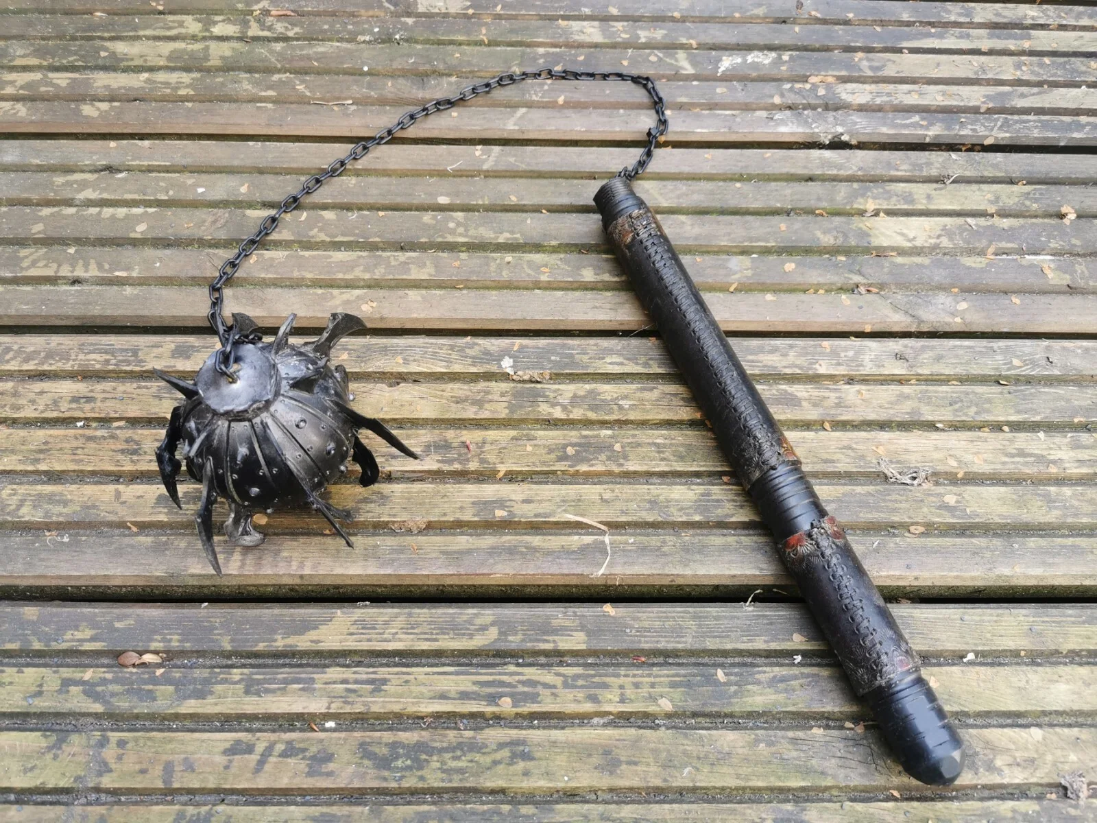 Into the Badlands Tv Film Movie Prop - Black Lotus Mace and Chain - Screen Used, изображение 2