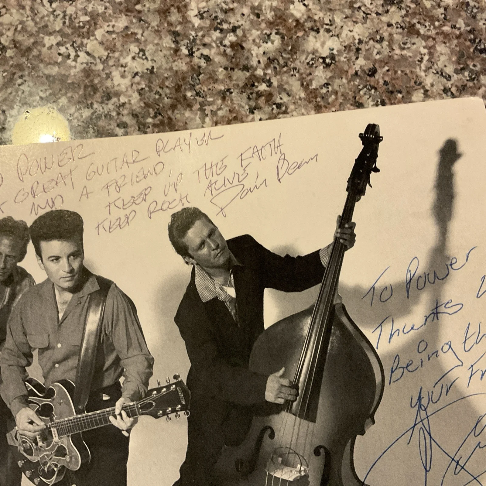 Danny Dean & The Hoewreckers Signed 8”x10”Photo 2 Signatures,no Coa Rock A Billy, изображение 3