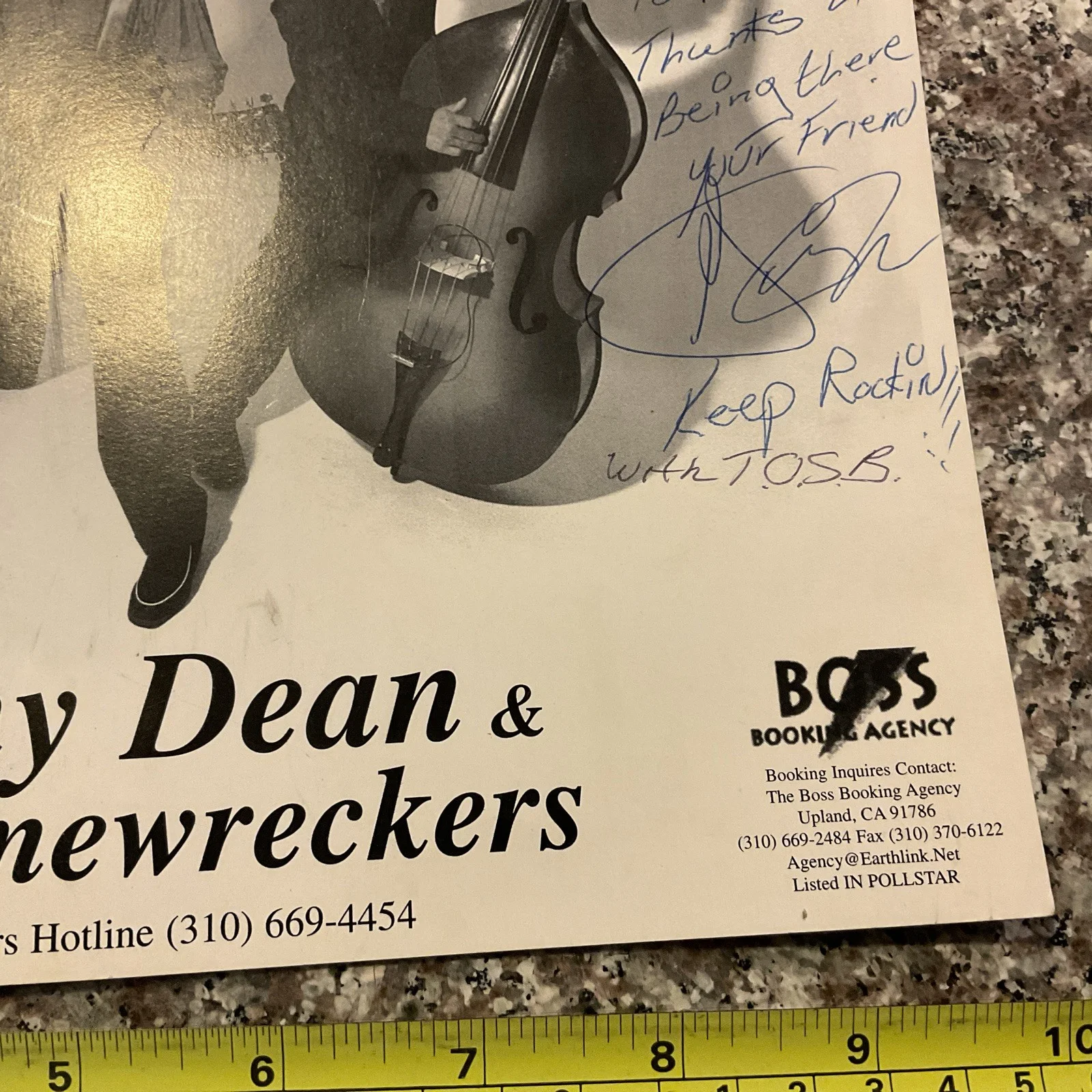 Danny Dean & The Hoewreckers Signed 8”x10”Photo 2 Signatures,no Coa Rock A Billy, изображение 4