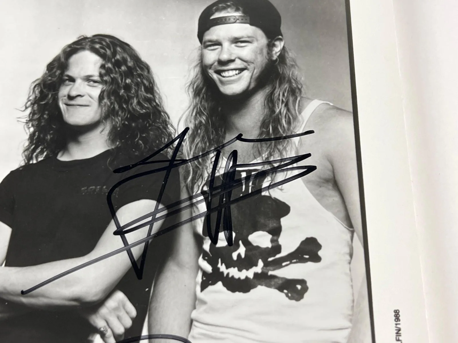 Metallica Fully Vintage Group Signed 8" x 10" Promo Photo (4 Sigs) (Beckett/BAS), изображение 3