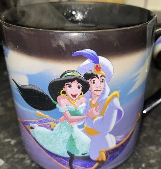 Cheapest On EBay! Disney Aladdin Heat Changing Mug Half Moon Multicoloured, image 4