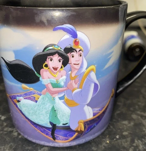 Cheapest On EBay! Disney Aladdin Heat Changing Mug Half Moon Multicoloured, image 5