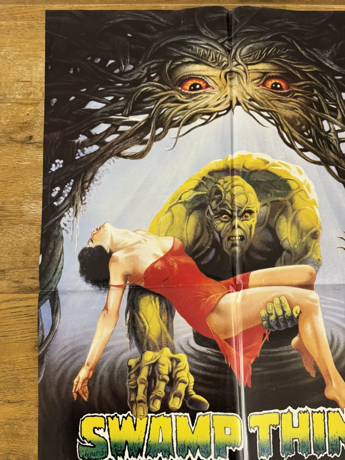 Swamp Thing Original Video Shop VHS Poster 1982 Rare Version, image 4