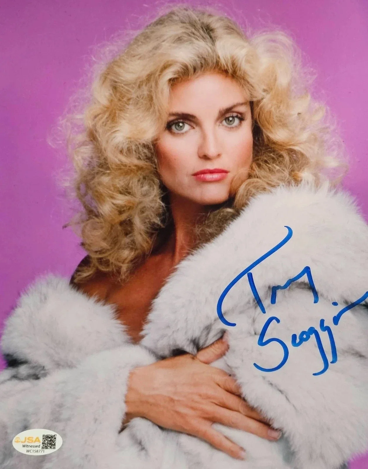 Tracy Scoggins — Tracy Scoggins Signed Photo JSA COA Babylon 5 Star Trek Dynasty I958